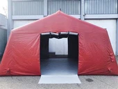 Eldvarnatjöld með uppblásanlegri ramma